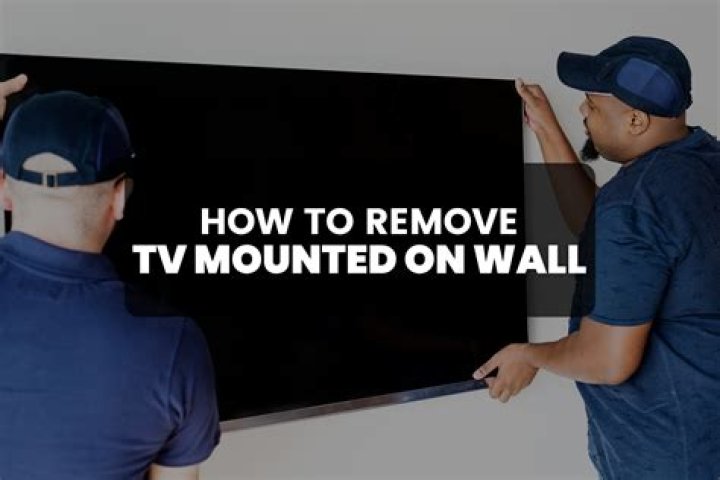 How do you remove a TV from an RV?